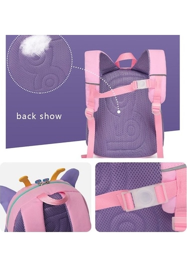 Three Beans Karikatür Hayvan Bebek Sırt Çantaları Anaokulu Schoolbag Çocuk Sırt Çantası Çocuk Okul Çantaları Kız Erkek Sırt Çantaları 7xlwx3 Diğer