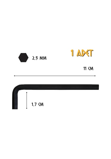 Cer-pa Norm Tekli Alyan Uzun - 2.5 Mm. - 1 Adet