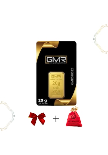 1 Adet 20 Gr 24 Ayar Altın Gmr