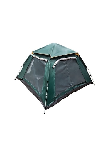 S. Dft 4 Kişilik Otomatik Çadır 2.4x2.4x1.55m - Yeşil Yeşil