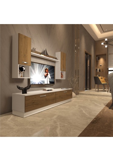 Decoraktiv Eko 5dab Mdf Std Tv Ünitesi Tv Sehpası Beyaz - Pera