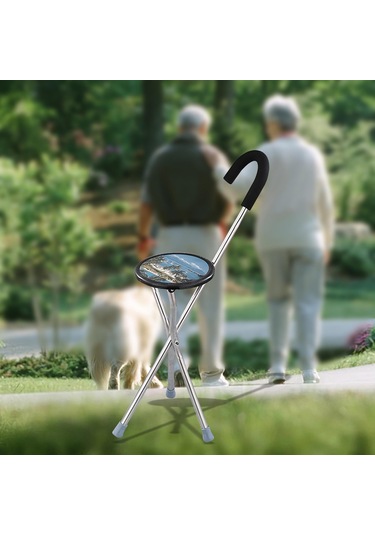 Suntek Katlanır Baston Koltuk Rahat Kolu 34 Inç Uzun Boylu Anti