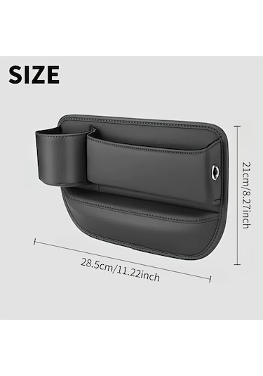 Dashanshop Evrensel Araç Koltuğu Arası Organizer 2 Adet Siyah Çok Fonksiyonlu Saklama