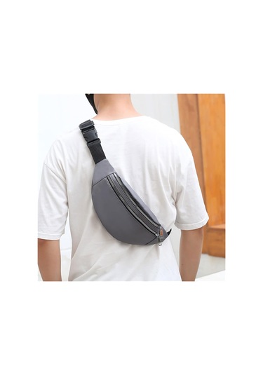 Bel Çantası Erkek Bel Çantası Göğüs Paketi Su Geçirmez Açık Hava Sporları Göğüs Çantası Kese Kore Tarzı Fanny Kesesi Çapraz Askılı Erkek Muz Çantası Kırmızı