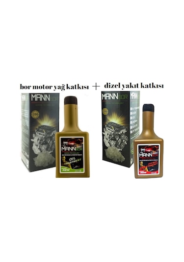 Mannbor New Nano Gold Bor Elmas Motor Yağ Katkısı+Dizel Katkı