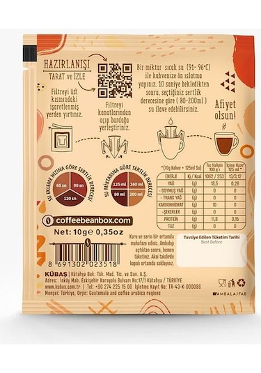 Altın Telve Guatemala Pratik Filtre Kahve 10 x 10 G
