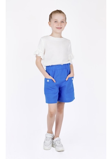 Bestkids Kız Çocuk Düğmeli Şort 001