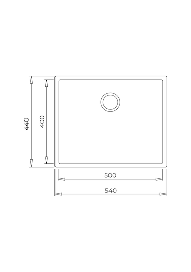 Teka Square 50.40 Tg Tek Hazneli Tegranite+ Eviye - Siyah - 115230020