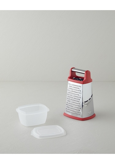 English Home Hecha Paslanmaz Çelik Rende 24.5 Cm Kırmızı Kırmızı