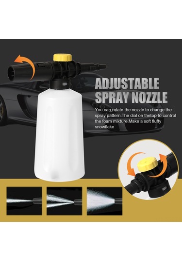 Springsun Bosch Aqt Ea110 Ua125 Serisi İçin 750ml Plastik Köpük Flanşı - Ayarlanabilir Köpük Tüketimi Ve Sprey Genişliği - 100-200 Bar Basınç Aralığı