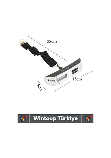 Premium Taşınabilir Seyahat Bavul Ağırlık Tartı Dijital Lcd Ekran Kompakt Bagaj Tartısı Max 50 Kg Çok Renkli