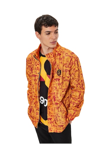 Galatasaray Erkek Yağmurluk E251041 Sarı - Kırmızı