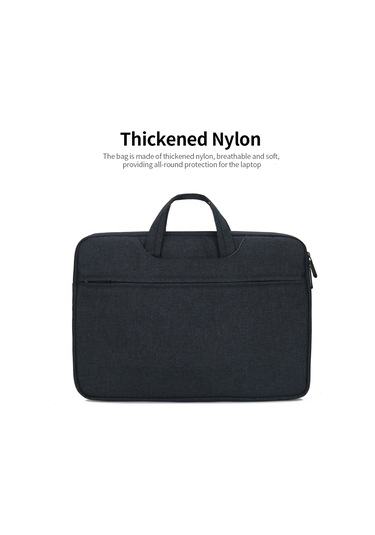 Skycity 14 İnç Pembe Nylon İş Laptop Çantası - Zıplayıcı Kapanma, İnce Ve Hafif, Tek Katlı Pembe