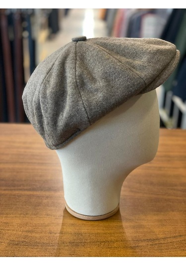 Peaky Blinders Tarz İngiliz Model Kaşe Kumaş Kasket Şapka Vizon