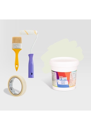 Bi Boya Yazlık Yenileme Seti Ahşap Ve Metal Boyası 0.75 L Buz Beyazı