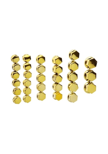 Ganzhoushop Yamaha Vida Suntek Somun Parça Motosiklet Kapatma Dekorasyon Civata Başlığı Altın 30 Pr Altın