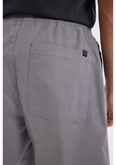 DeFacto Relax Fit Gabardin Bermuda Şort D4697AX24HSGR174