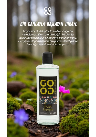 Gogo Fresh Blossom Kolonya 250ml Cam Şişe