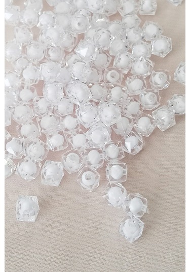 Küp Boncuk İçten Boncuklu Bileklik Çanta Boncuğu 10 Mm 50 Gr Beya