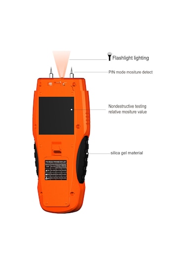 Dijital Ahşap Nem Test Ölçer Lcd Ekran Arkadan Aydınlatmalı E24852