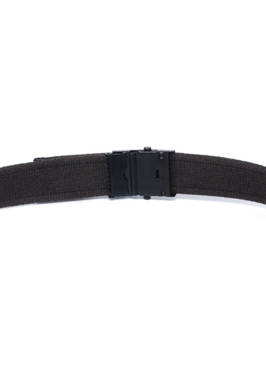 Unisex Siyah Tokalı Kolon Kemeri 4cm Kahverengi Kahverengi