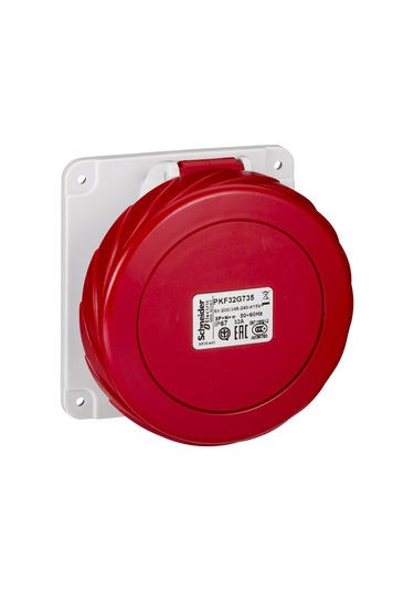 Schneider 5x32A Düz Makine Prizi 380 Volt Trifaze Ip 67 Pkf32G735