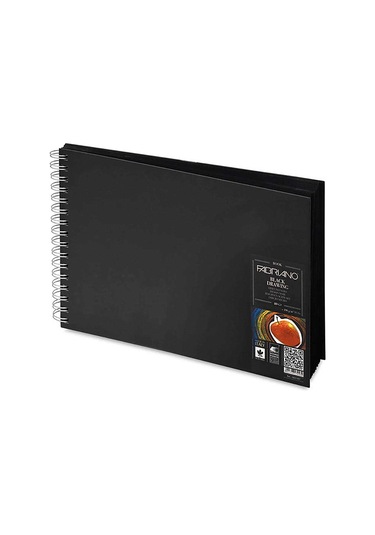 Fabriano Blackbook Eskiz Çizim Defteri Siyah Yaprak 190 G A4