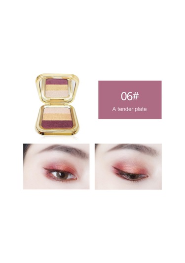 Büyüleyici Üç Renkli Göz Farı Paleti 01 Nude Blush 01 Earth Tones
