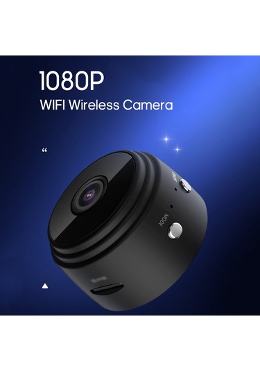 Yuntech01 Mini Wifi Ip Kamera 1080p Hd - Ev Ofis İzleme, Akıllı Telefon Uzak Erişim, Kablosuz Kurulum, Tf Kart Desteği 128gb