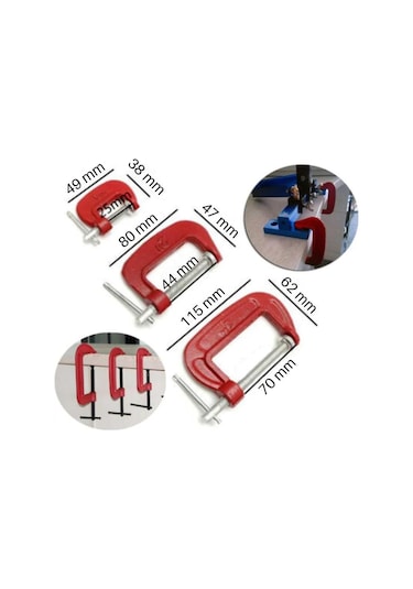 3 Parça Mengene İşkence Hobi Seti G Kelepçe