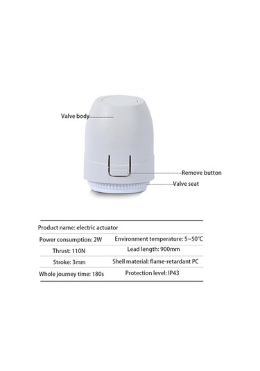 Ulzyvf Yerden Isıtma Termostatı İçin Ac 230v Termal Aktüatör Elektrikli Termostat Adaptörü