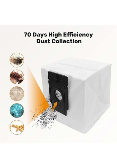 Botslab S8 Plus Robot Süpürge İçin 17 Parça Aksesuar Seti - Parçalar, Silindir, Yan Fırça, Filtre, Paspas - Yongtao