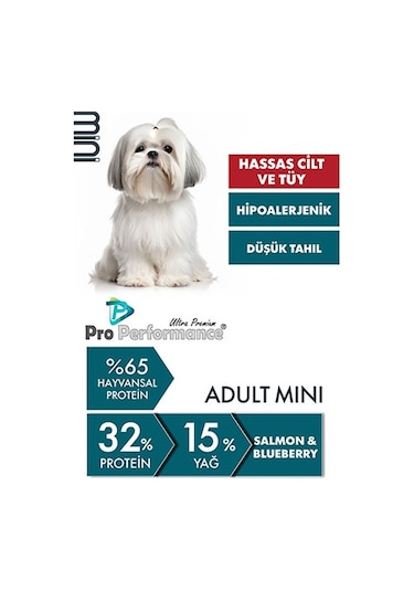 Pro Performance Somonlu Ve Yaban Mersinli Küçük Irk Yetişkin Köpek Maması 7 Kg 124-10016.05