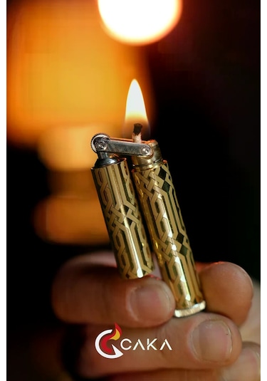 Caka Lighter Catena Gold Benzinli Çakmak - Ckl-021
