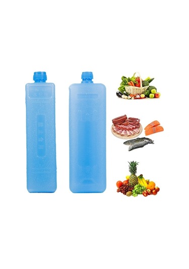 1/2/3 Adet Yeniden Kullanılabilir Klima Fanı Buz Kristali Kutusu Soğutmalı Nakliye Soğutma Kutusu 19x6x4cm-2pcs