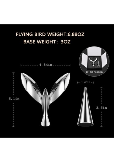 Yaratıcı Kuş Denge Dönen Şişe Açacağı Çinko Alaşımlı Metal Açacağı 14x12x3 Cm