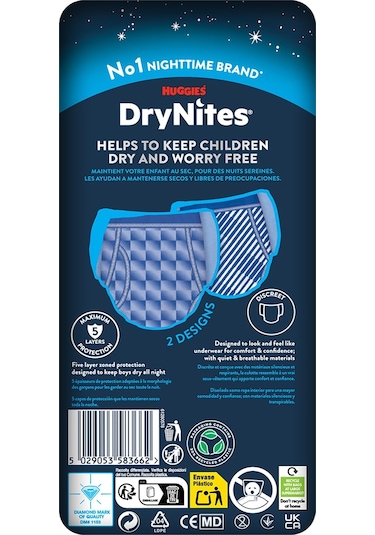 Drynites Emici Gece/külot Bez Erkek 13+yaş 48-60kg Xl 9 Adet XL