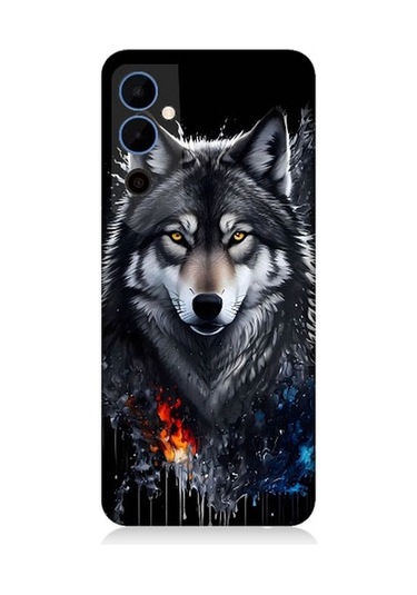 Tecno Pova Neo 2 Uyumlu Yalnız Kurt Desenli Silikon Kılıf