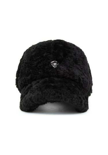 Tamer Tanca Unisex Kürk Siyah Şapka 524 Beyzbol Kurk Sapka Sıyah Kurk Siyah
