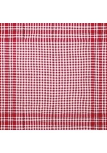 Evidea Soft Ekoseli Piknik Örtüsü - Kırmızı - 165x165 Cm Kırmızı