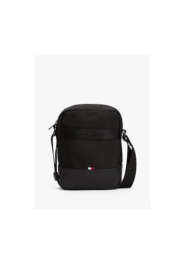 Tommy Hilfiger Th Nylon Erkek Siyah Travel Mini Reporter-8502 Siyah