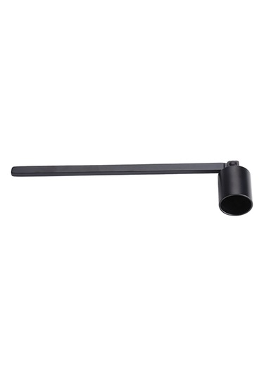 Yaozixa Stainless Steel Sürekli Kullanıma Dayanıklı Sade Silindirik Formlu Mum Söndürücü Kapağı Siyah Siyah