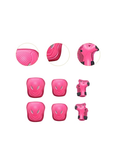 Suntek Koruyucu Dişli Seti Bisiklet Rahat Taşınabilir Dış El Pembe