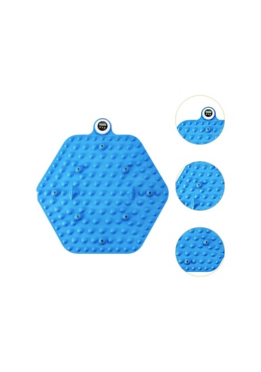 Suntek Ayak Masaj Mat Yoga Banyo Altıgen-mavi-zamanlayıcı Altıgen Mavi Zamanlayıcı Mavi