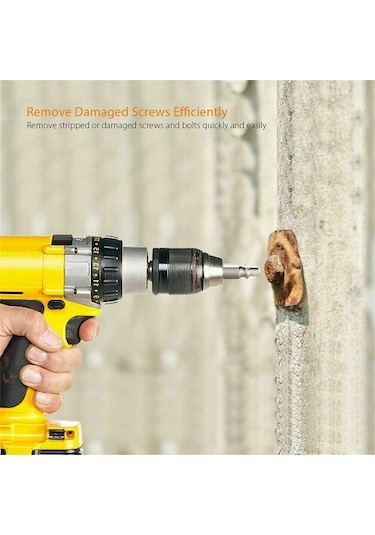 Tangshopping Gr 5 Adet Hasarlı Vida Çıkarıcı Kaldırma Seti 5 Boyutları Güçlü Kavrama Vidaları Cıvata Özü Matkap Ucu Araçları