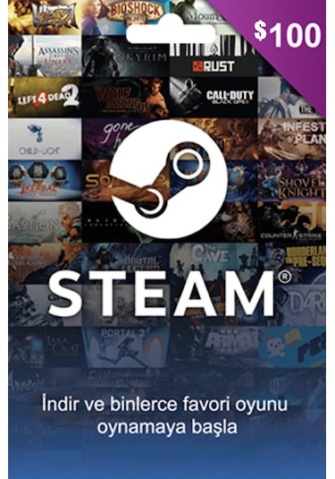 100 USD Steam Cüzdan Kodu 100 USD Steam Wallet Kod