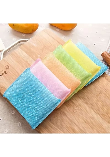 Petek Dokulu Bulaşık Süngeri 6 Adet Sihirli Pratik Sünger