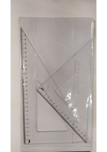 Rio 30-60 ve 45lik 30 Cm Lik 2'li Gönye Seti