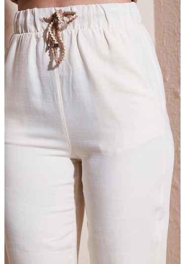 Fashion Friends Kadın Pantolon 24y0250k1 Natural Krem