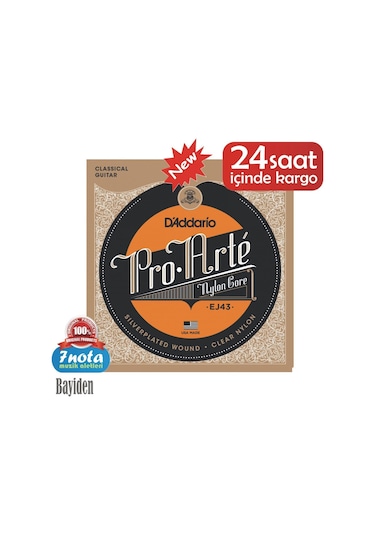 D'Addario EJ43 Klasik Tel Set Light Tension Silver